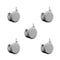 Service Caster 3 Inch MRI Safe Casters with Brakes, 3/8 Inch Threaded Stem, Set of 5, SCC, 5PK SCC-TS02S75-TPR-GRY-B-381634-MRI-5 - alternate 1